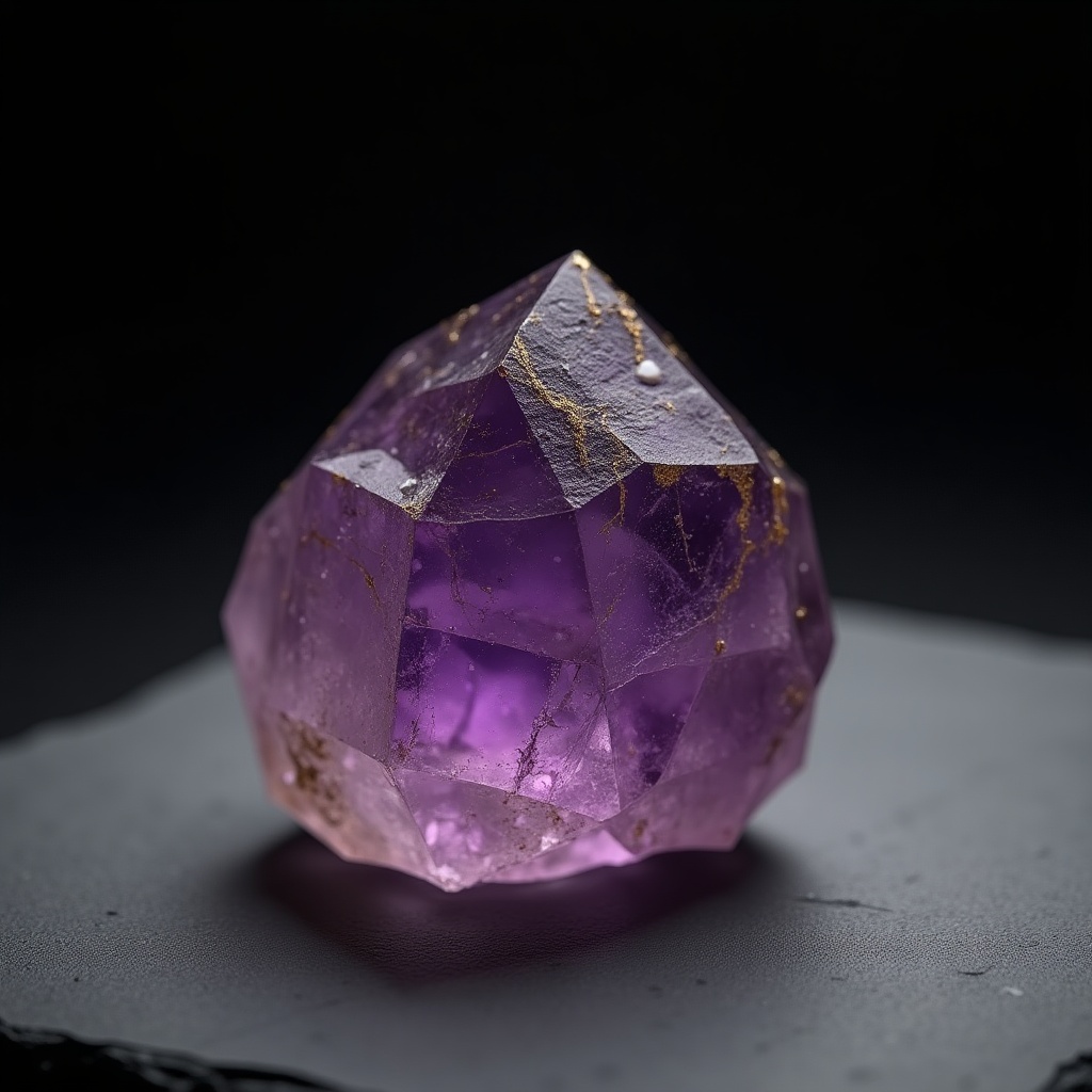 Purple Hair Super Seven — natural rock specimen